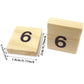 Honbay 100Pcs Wooden Scrabble Tiles Numbers Symbols Tiles For Craft Projects, Games, Early Childhood Education