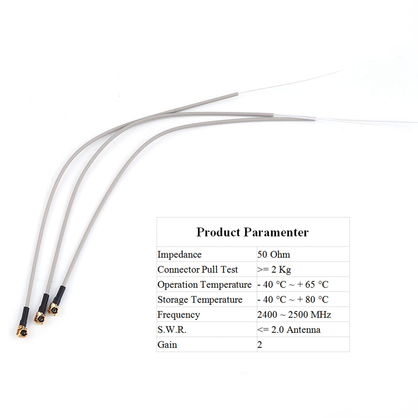 Plplaaoo 20Pcs 2.4G Receiver Antenna,Abs Aircraft Receiver Antenna Compatible Ipex Port For Futaba Frsky, Spektrum Receivers, An