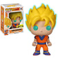 Funko Super Saiyan Goku [Glow-in-Dark] (EE limited availability): Dragonball Z x POP! Animation Vinyl Figure & 1 POP! Compatible PET Plastic Graphical Protector Bundle [#014 / 05040 - B]
