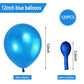 120 Pack Pearl Blue Balloons, Bright 12 Inch Royal Blue Latex Party Balloons For Birthday Wedding Baby Shower Halloween.