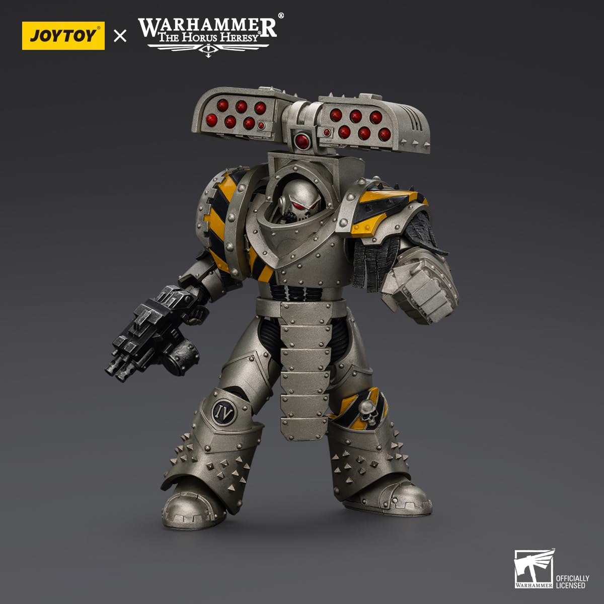 malt-inspiredISE JOYTOY 1/18 Action Figures - Warhammer The Horus Heresy Iron Warriors Tyrant Siege Terminator with Rocket Launcher - 5 Highly Posable Collectible Model Ages 15+