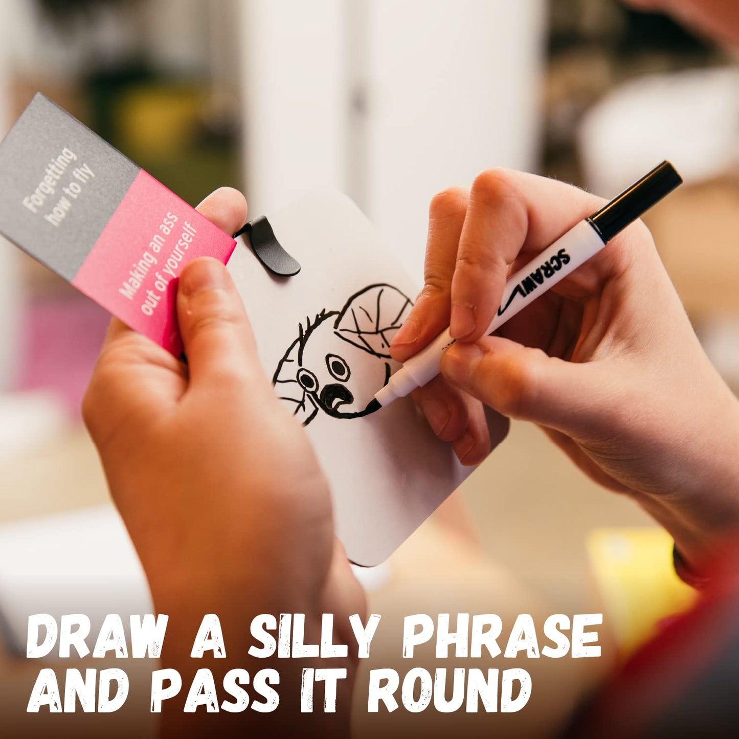 Big Potato Adult Board Game - Big Potato Scrawl, Multicolor, Paper, Hilarious Drawings & Guessing Fun