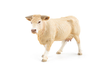 Papo - Hand-Painted - Figurine - Blonde D'Aquitaine - 51185 - Farm - Animals - Collectible - For Children - Suitable For Boys And Girls- From 3 Years Old
