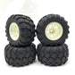 KR2023MT04 1/10 1/12 Scale T MAXX E MAXX MT Flux Truck/Shore Course Wheels/Tires Set(135MM X 68MM) HEX 12MM FITS FSR FMS RGT VRX