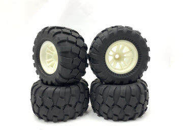 KR2023MT04 1/10 1/12 Scale T MAXX E MAXX MT Flux Truck/Shore Course Wheels/Tires Set(135MM X 68MM) HEX 12MM FITS FSR FMS RGT VRX