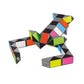 Larger Snake Cube Puzzle Fidget Sensory Toy Vivid Rainbow 8 Colors Magic Ruler Twist Cube Puzzle Games Brain Teaser Puzzles Top Anti-Anxiety Fidget Twisty Toys (72 Wedges)