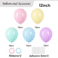 Voircoloria Pastel Balloons, 66Pack 12Inch Macaron Latex Party Balloons For Graduation, Easter, Wedding, Birthday, Bridal Shower