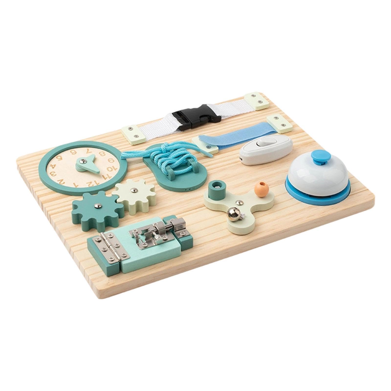 Merishopp Busy Board Fine Motor Skills With Switch Latch For Activities Preschool Kids Baby|Toys For Baby|Developmental Baby Toy