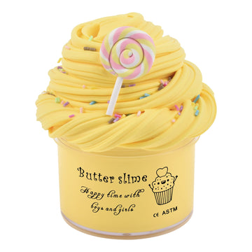 Lollypop Butter Slime, Yellow Scented Slime, Stress Relief Toy For Girls And Boys, For Kids Education, Party Favor, Super Soft A