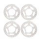 RCLIONS Aluminum RC Beadlock Wheel Rim Replacement Ring for 1:10 Crawler RC Car 1.9'' Wheels/Rims-Pack of 4pcs (Silver)