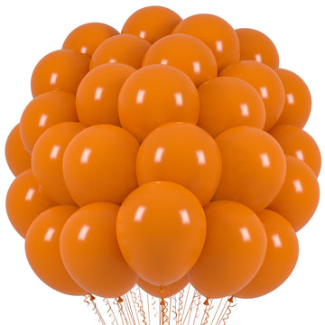 Voircoloria Burnt Orange Balloons, 66Pack 12Inch Retro Orange Latex Party Balloons For Wedding, Birthday, Graduation, Bridal Sho