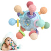 Baby Teething Toys - Infant Sensory Chew Rattles Toys - Newborn Montessori Learning Developmental Toy - Teethers For Babies 0 3