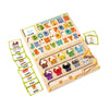 Kidopop Wooden Alphabet Spelling Board with Magnetic Colour Sorting, Educational Toy for Toddlers, Includes Flashcards