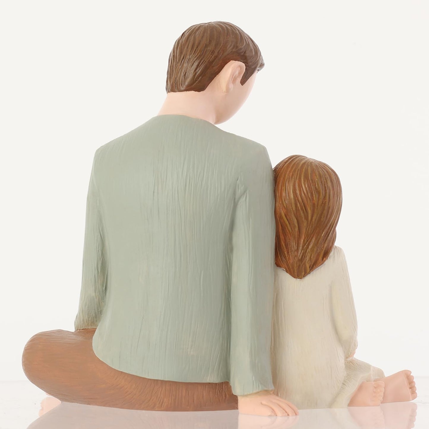 Hensonever Father And Daughter Figurines, Dad Daughter Statues, Sculpted Hand-Painted Figures Gifts For Father’S Day Anniversary Birthday