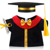 Set Of 1 Graduation Teddy Bear Clothes Cap & Gow Outfit Fits Make Your Own Most 14'' - 18'' Bear Plush Stuffed Animal Outfit Pet