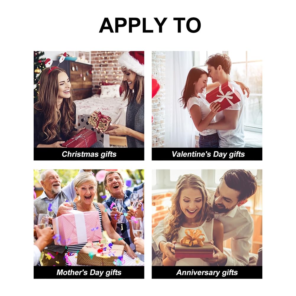 ABOOFAN 8Pcs Animal Headband with Cow Print Horns and Ears, Elastic Hair Hoop for Halloween, Christmas Party, Cosplay Costume Ac