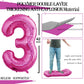 Goer Number 13 Balloons For 13Th Birthday Sweet 13 Party Decorations,42 Inch Jumbo Foil Helium 31 Balloons For 31St Birthday Party Decoration (Hot Pink)