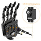 LewanSoul Robot Hand - Five Finger Bionic Mechanical Arm, Right Hand, Aluminum, Black with Servo Tester