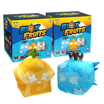 Phatmojo Blox Fruits - Mystery Fruit Collectible Plush 2-Pack (4'''' Tall, Series 1) [Includes Dlc, Officially Licensed], Mixed,