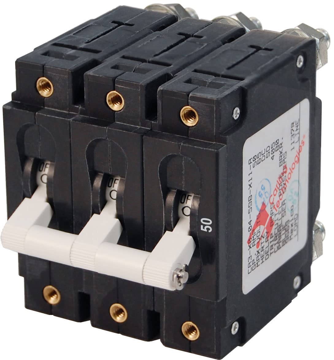 Blue Sea - 7287-Bss Circuit Breaker Ca3Toggle 50A Wht (10Ea)