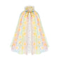 Hsctek Light Up Princess Cape, Yellow Princess Dress Up Tulle Cape, Coloful Princess Outfit Costume Accessories Kids Toddlers Girls