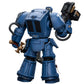 JOYTOY Warhammer 40,000 1/18 Action Figure Ultramarines Terminator Sergeant - Power Sword & Teleport Homer Model JT9923