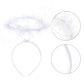 Angel Wings And Halo, Angel Costume Accessories White Fairy For Halloween Outfit, Christmas Eve