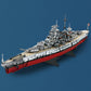 MISINI FC4201 German Battleship Bismarck Model, 2081 Pcs, Large Size, Clear ABS Material