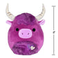 Squishmallows 8" York The Highland Cow Plush - Magenta Soft Stuffed Animal Toy, Officially Licensed, Perfect Gift for All Ages