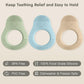 Eascrozn Baby Teething Toys, 3 Pack Teethers For Babies 3-6 6-12 Months, Baby Teething Relief Sore Gums, Food Grade Silicone Avo