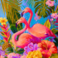 Tulip N Turtle Hues Of Pink Diy Acrylic Paint By Number Kit For Adults Beginner Canvas Painting By Number Acrylic Painting. Wall