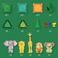 Magnetic Tiles For Kids Ages 4-8 Educational Toys Magnet Building Blocks 54 Set Montessori Cubes For Boys Girls Gift Birthday Pr