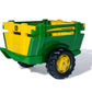 Rolly Toys John Deere Farm Trailer With Detachable Sides For Pedal Tractor, Youth Ages 3+
