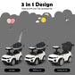 HONEY JOY Ride On Push Car for Toddlers, Large White, Polypropylene, Sound & Lights, Detachable Guardrail, Under Seat Storage