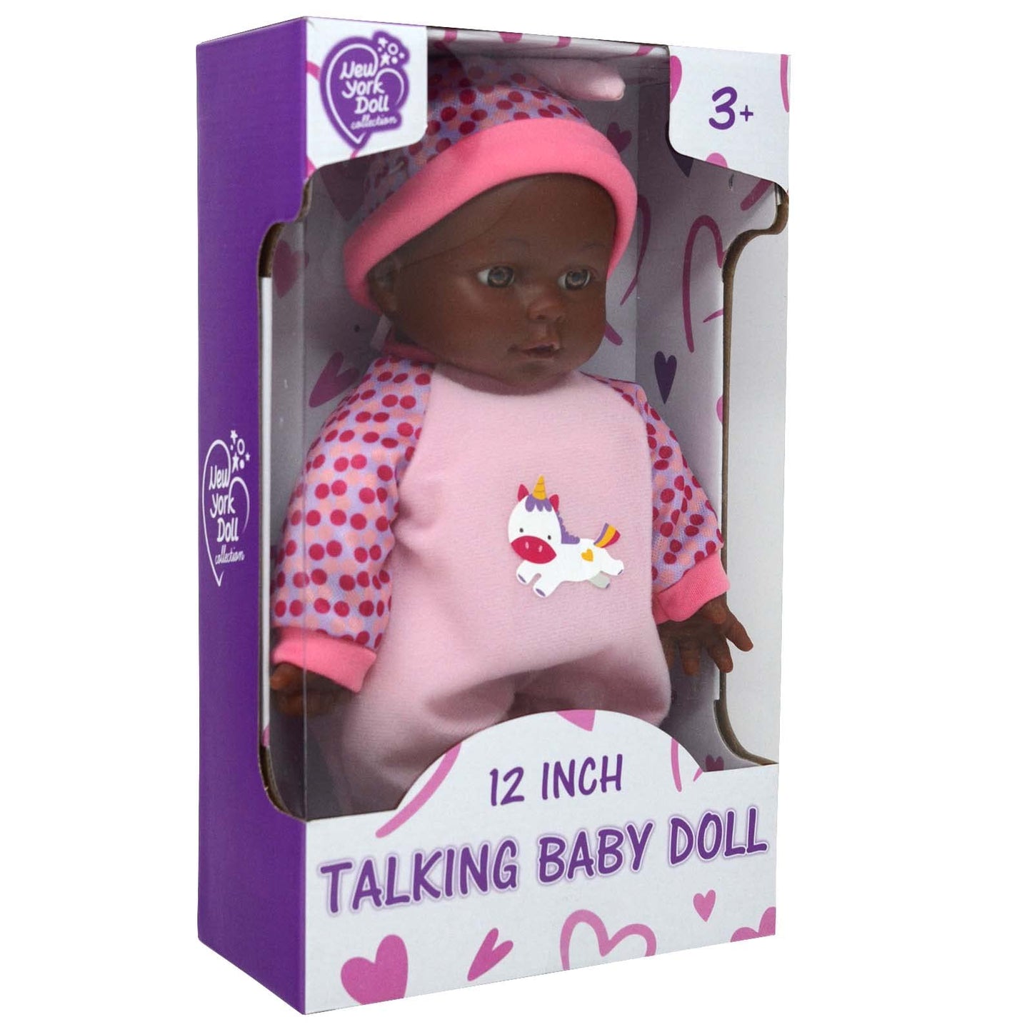 12 Inch Baby Dolls For 3 Year Old Girls - Soft Body Interactive Baby Doll That Can Talk, Cry, Sing And Laugh - Makes Cute Gibberish Sounds - (Caucasian, African American Baby Doll Available)