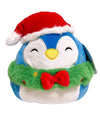 Squishmallows Plush Doll - 8" Puff The Penguin - Christmas Wreath Squad - Multicolor - Model SQXM00087 - Soft Polyester Toy
