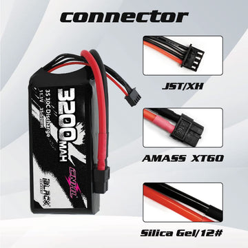 CNHL 3200mAh 3S Shorty Lipo Battery 30C 11.1V lipo Battery with XT60 for RC Airplane RC Quadcopter RC Evader BX Car RC Truggy RC