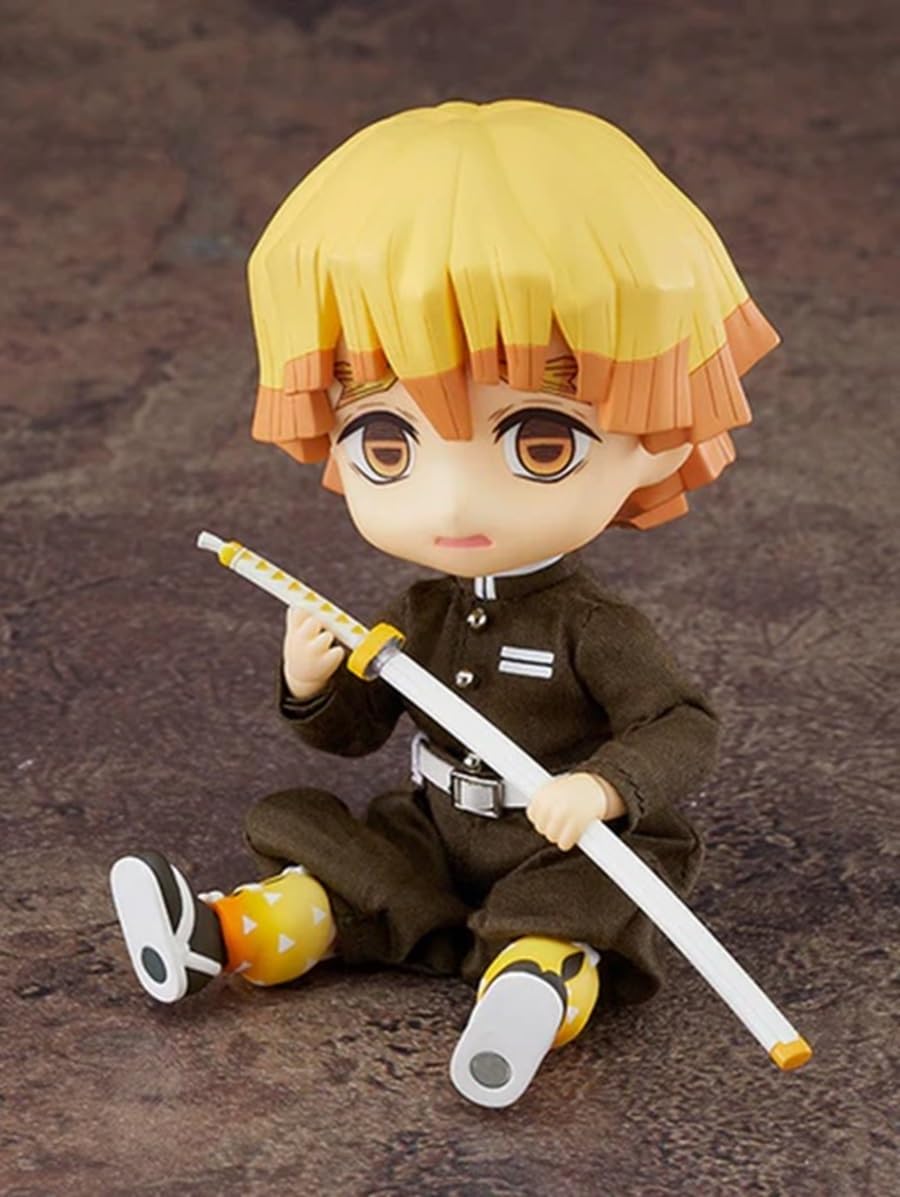Good Smile Demon Slayer: Kimetsu No Yaiba: Zenitsu Agatsuma Nendoroid Doll Outfit Set, Multicolor