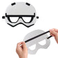 OU RUI 12pcs Party Masks, Galaxy Wars Theme Party Supplies, Boy and Girl Birthday Party Dress up Props