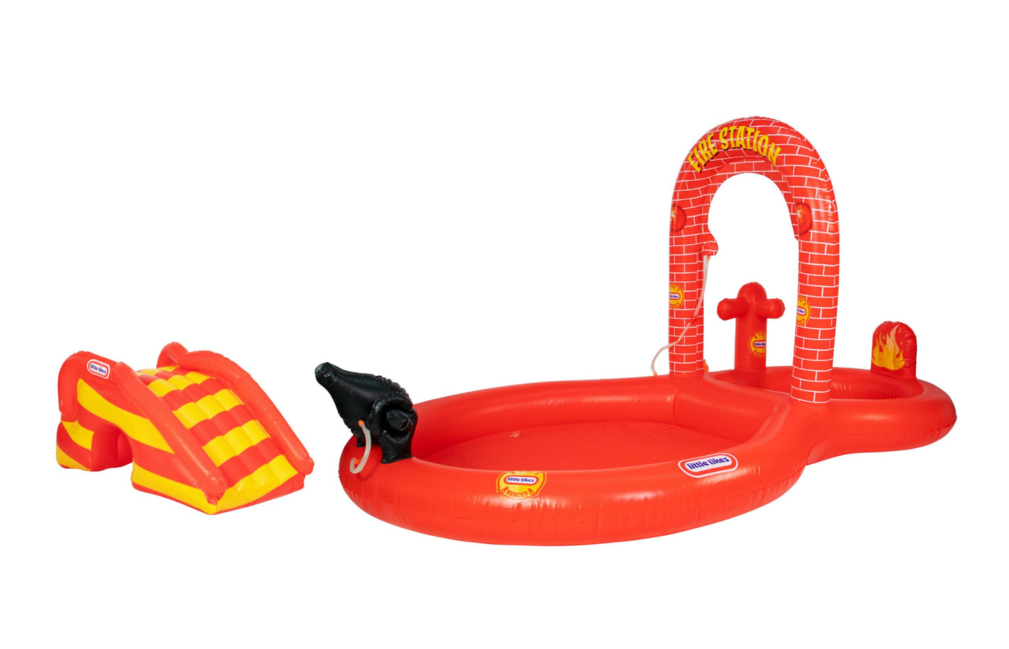 Little Tikes Fire House Adventure Inflatable Play Center Pool and Sprinkler.