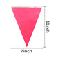 Tsmd Solid Rose Pink Pennant Banners Flags String Diy Bunting Flags,Party Decorations For Grand Opening,Kids Birthday,Party Even