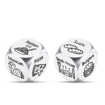 Date Night Ideas Food Dice Gifts for Boyfriend Girlfriend Couples Christmas Stocking Stuffers for Adults Valentines Day 1 Year A