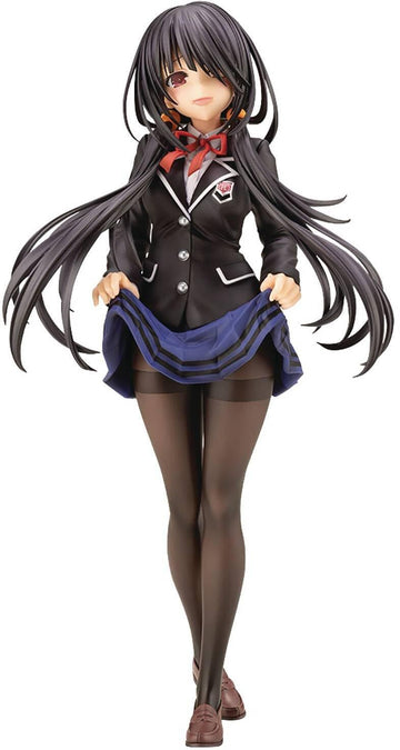 Kotobukiya Date A Live Iv: Kurumi Tokisaki (School Uniform Version) Pvc Statue, Multicolor
