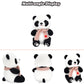9.8'' Panda Dolls With Love Heart Scarf, Soft Stuffed Plush Animal Toys Plushies Birthday Gifts For Her/Girlfriend Lover Mom Kids (Pink)