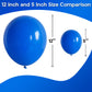 Jobkoo Blue Balloons 5 Inch, 60Pcs Small Dark Blue Balloon Kit Royal Blue Latex Balloons 5'' Mini Matte Blue Helium Party Balloo