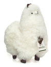 AlpacaNext Llama Stuffed Animal - 12 inch. Cute  Soft and Cuddly Alpaca Plush Toy Handcrafted on Real Alpaka Natural Fur  (12 inches  White)