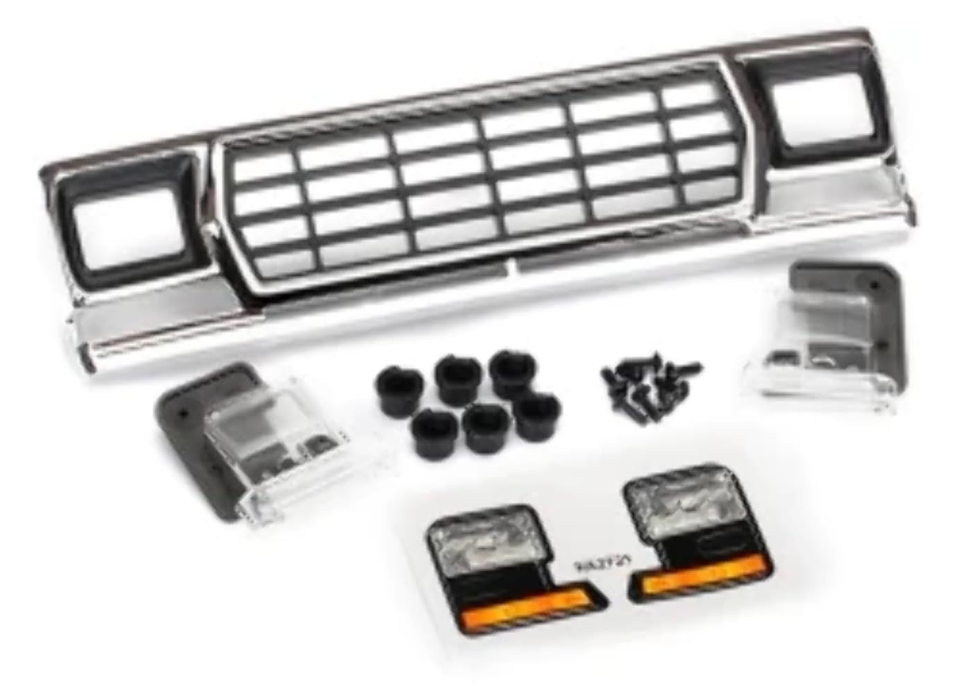 Traxxas 8070 Ford Bronco Grill and Headlight Housing, Black