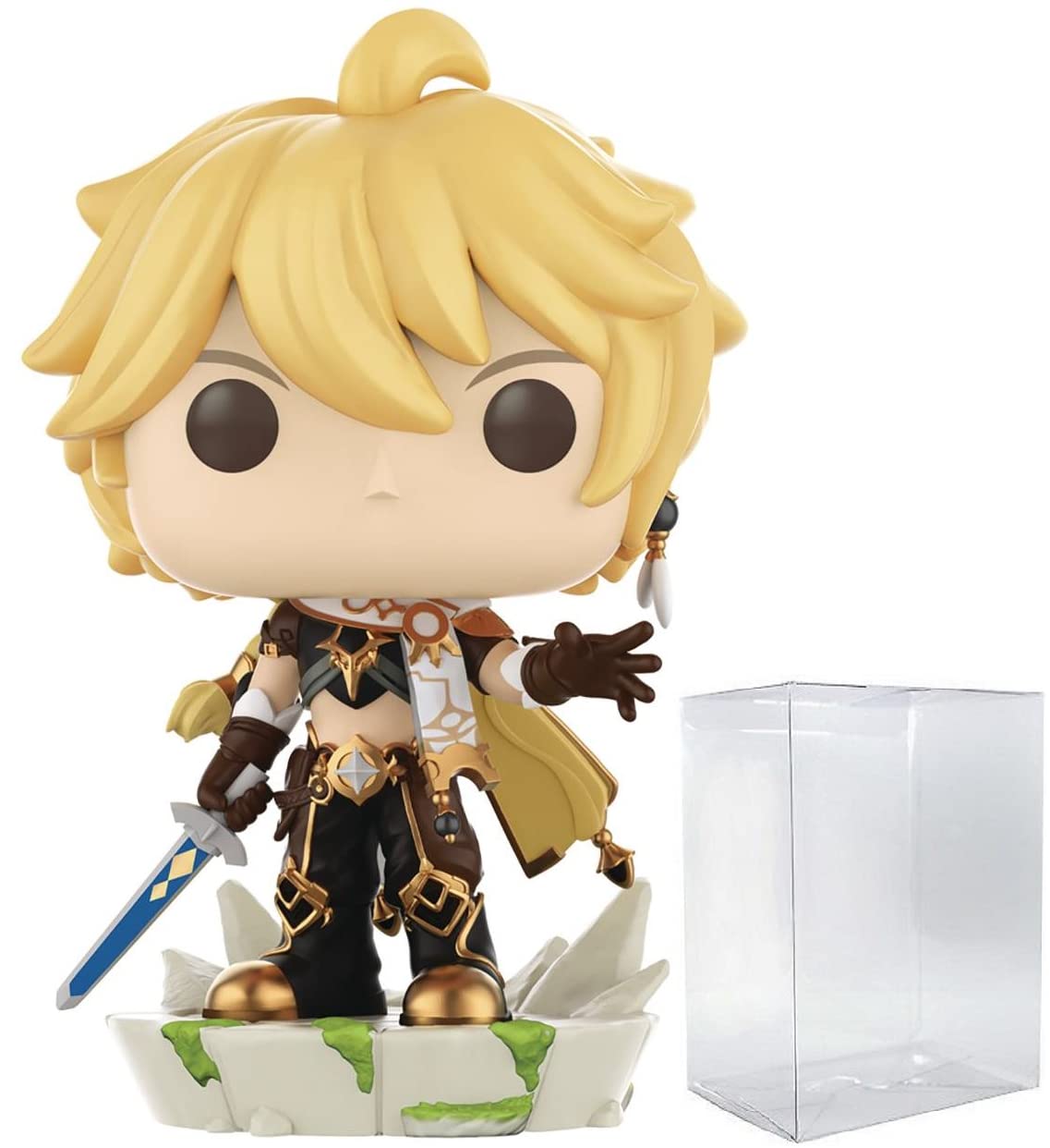 Pop Genshin Impact - Aether Funko Vinyl Figure (Bundled With Compatible Box Protector Case), Multicolor, 3.75 Inches