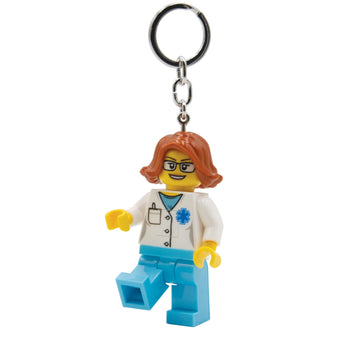 Lego City Large 3 Inch Tall Figure Keychain Light - Doctor (Ke185H)