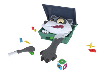 Goliath Dumpster Diver Game - Take Raccoon'S Snacks Before His Paw Jumps Out To Defend His Goodies - No Reading Required - Ages
